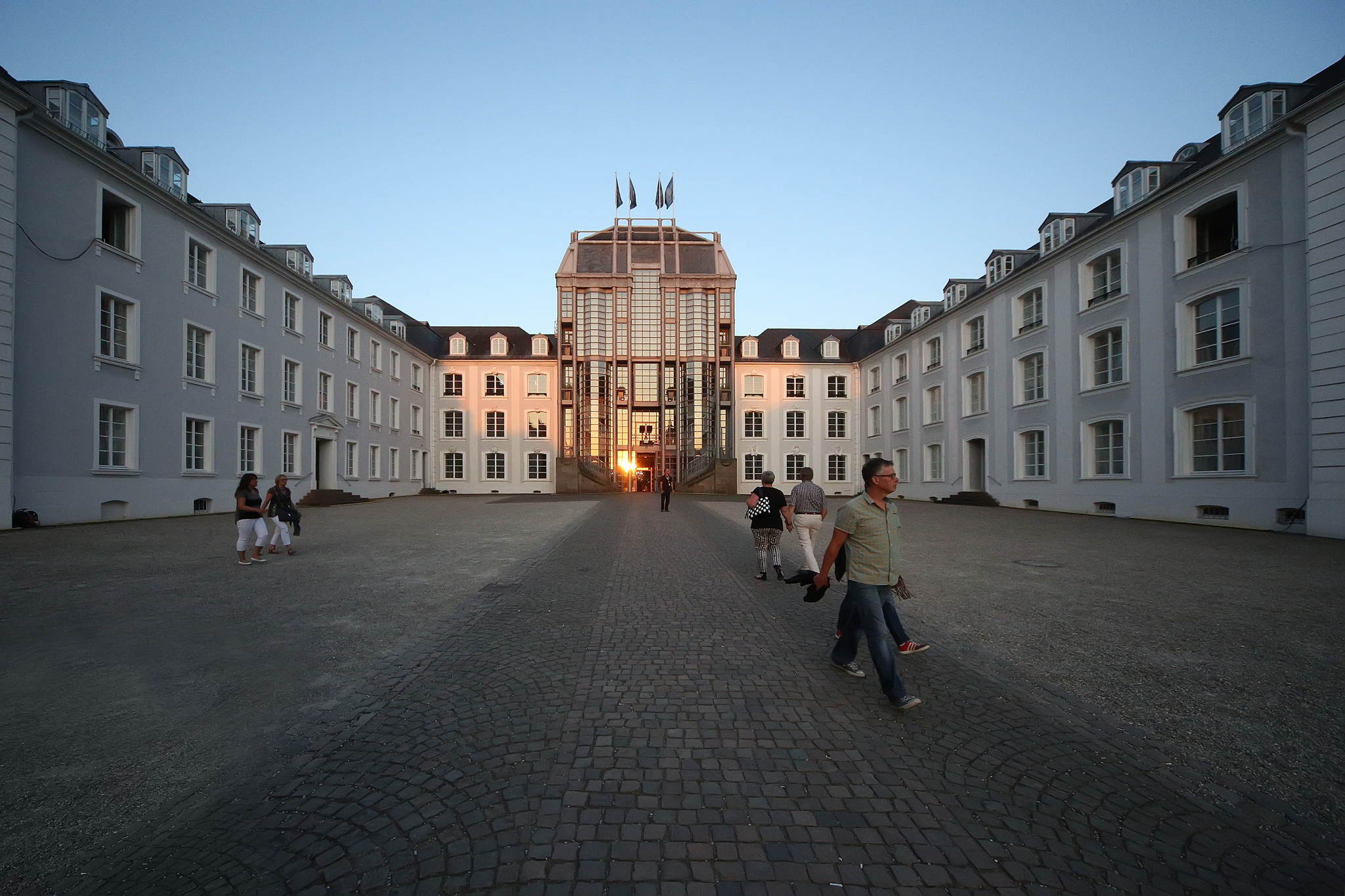 Lichtprojekt am Schloss